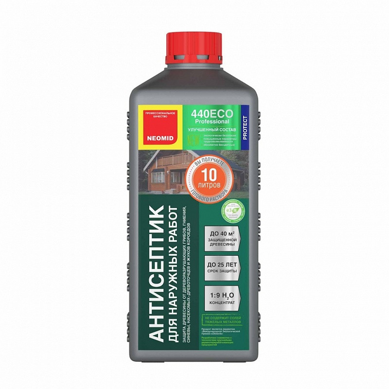 Neomid 440 ECO / Неомид 440 ЭКО антисептик бесцветный 1 л