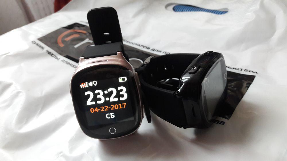 Часы-телефон Smart Age Watch EW100S (черные) - фото 7 - id-p78865397