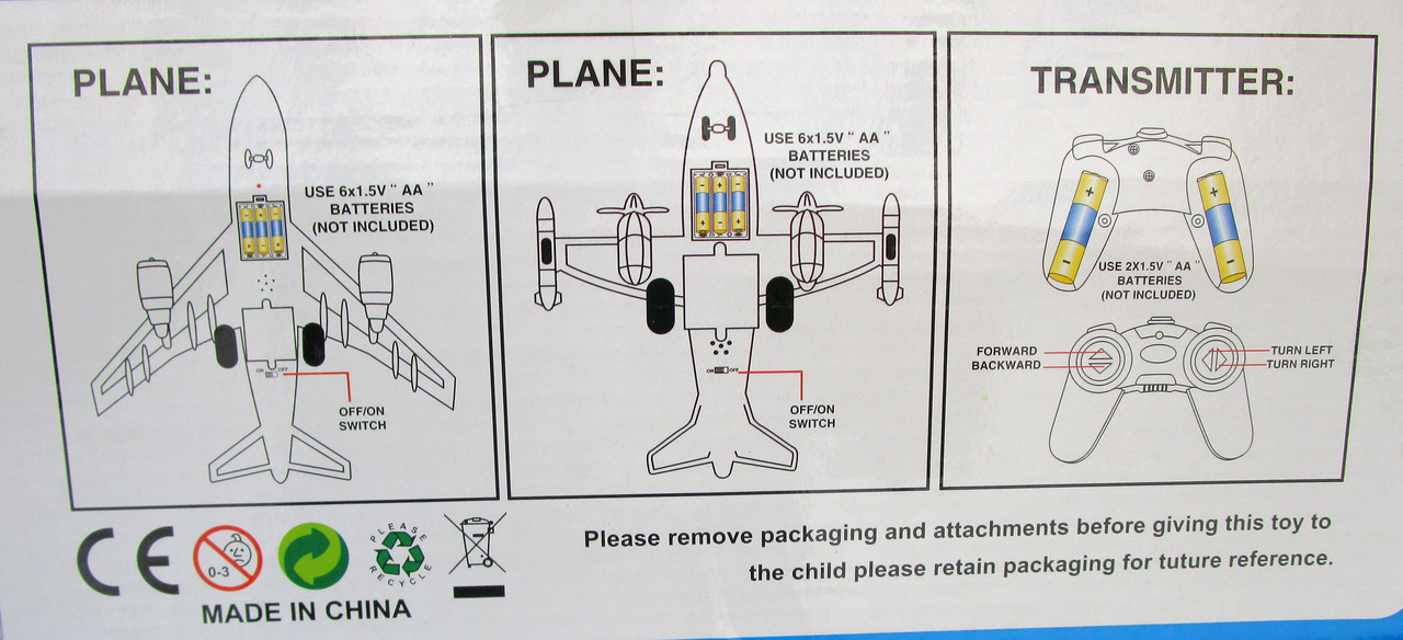 Радиоуправляемый Детский Самолет на батарейках - фото 4 - id-p6771315