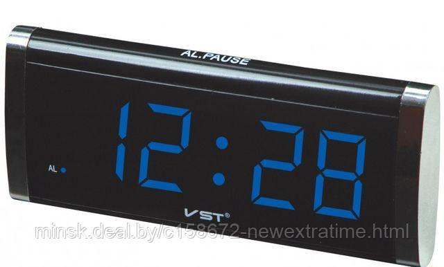Светодиодные электронные часы VST 03 (Синяя индикация)
