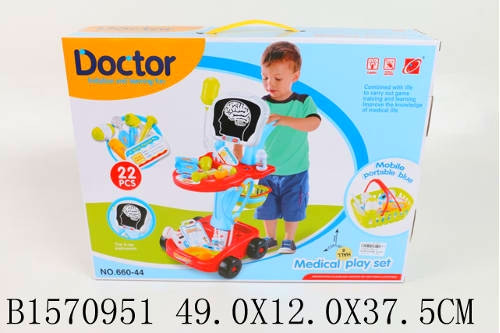 Детский игровой набор " Доктор " 22 предметов со звуковыми и световыми эффектами 660-43-44 - фото 4 - id-p66753593