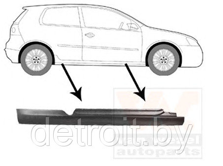 Порог правый Фольксваген Гольф 5 3дв
