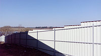 Забор из профнастила, RAL 8017, высота 2 метра + ворота с калиткой.