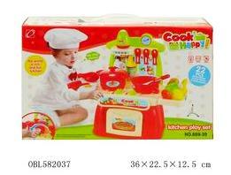 Детская игровая кухня Cook Happy Kitchen 889-40 свет + звук - фото 2 - id-p66757755
