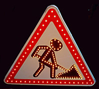 Знак дорожный светодиодный, 1.25 (Дорожные работы) - фото 1 - id-p66766290