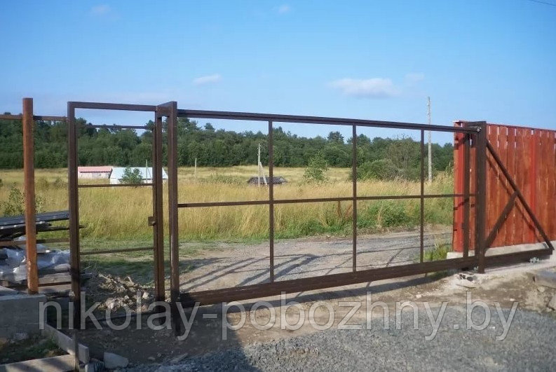Готовый каркас раздвижных ворот в Минске - фото 2 - id-p66768118