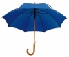 Классический зонт с деревянной, изогнутой ручкой. - фото 1 - id-p66768515