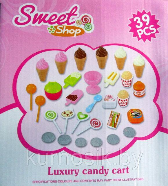 Магазин - тележка "Магазин сладостей" детский 39 предметов 668-25 - фото 6 - id-p66797488