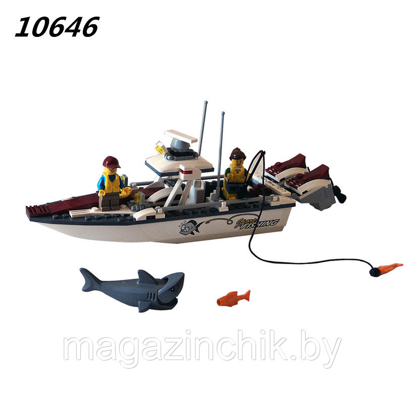 Конструктор 10646 Bela Рыболовный катер, аналог LEGO City (Лего Сити) 60147 - фото 2 - id-p66802789