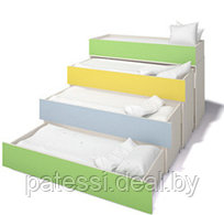 Кровать четырехъярусная разноцветная. Без матрацев