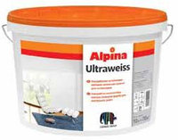 Alpina Ultraweiss ультрабелая латексная краска для интерьеров.