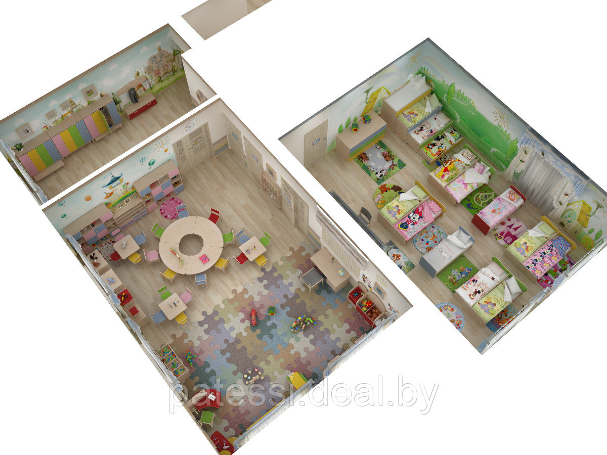 Кровать для детского сада. Без матрацев 1436х644 мм - фото 4 - id-p66804492