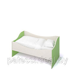 Кровать для детского садика со спинкой. Без матрацев 1236х644 мм