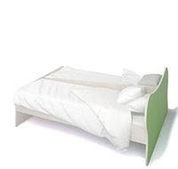 Кровать для ДДУ, двойная. Без матрацев 1636х1402 мм