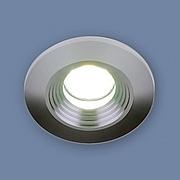 Точечный светодиодный светильник 9903 LED 3W COB BK серебро