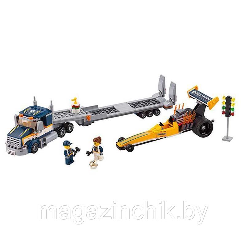 Конструктор 10650 Bela Грузовик для перевозки драгстера, аналог LEGO City (Лего Сити) 60151 - фото 2 - id-p66818642