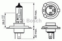 Лампа H4 24V 75/70W P43t-38