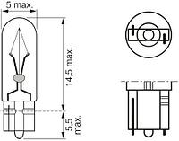 Лампа безцокольная 1.2W 24-30V щитка приборов