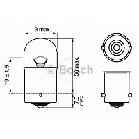 Лампа 10W 24V (BA15S)