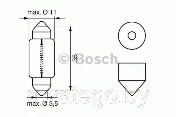 Лампа софитная/пальчик 5W 24V