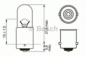 Лампа 4W 24V (BA9S)