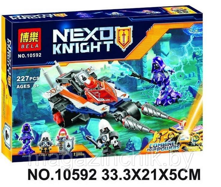 Конструктор Nexo Knights Нексо Рыцари 10592 Турнирная машина Ланса 227 дет., аналог LEGO 70348