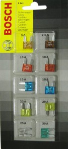 Предохранители пластиковые комплект Mini BOSCH - фото 1 - id-p66832930