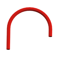 Сменный гибкий шланг к смесителю Omoikiri Kanto ОT-01-R (силикон/красный)