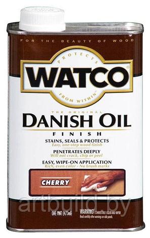 Датское защитное тонирующее масло Watco Danish Oil (0.473 л.) Вишня, фото 2