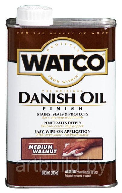 Датское защитное тонирующее масло Watco Danish Oil (0.473 л.) Классический орех