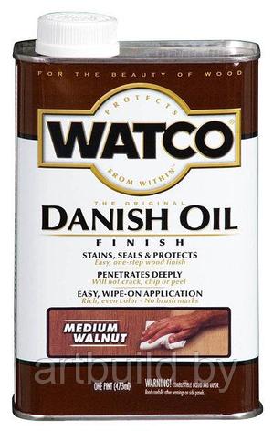 Датское защитное тонирующее масло Watco Danish Oil (0.473 л.) Классический орех, фото 2