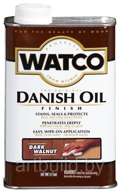 Датское защитное тонирующее масло Watco Danish Oil (0.473 л.) Тёмный орех