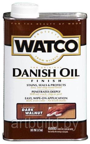 Датское защитное тонирующее масло Watco Danish Oil (0.473 л.) Тёмный орех, фото 2