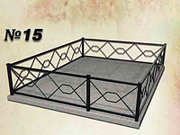 Ограда на могилу металлические № 15