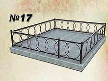 Ограда на могилу металлические № 17