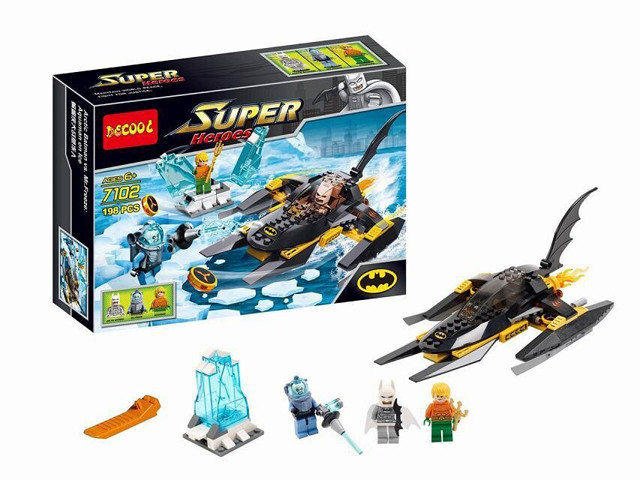 Конструктор Decool 7102 "Аквамен на льду" (аналог Lego Super Heroes 76000) 198 деталей