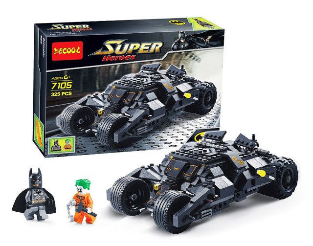 Конструктор Decool 7105 Batman Tumbler (аналог Lego Super Heroes 7888) 325 деталей - фото 3 - id-p66890991