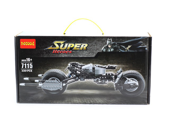 Конструктор Decool 7115 "Мотоцикл Бэтмена-Bat-pod" (аналог Lego Super Heroes Batman) 328 деталей - фото 5 - id-p66892264