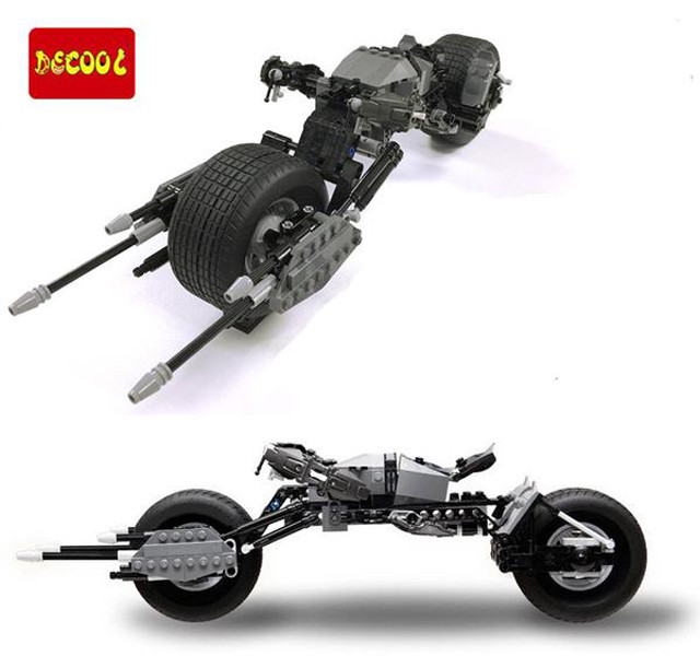 Конструктор Decool 7115 "Мотоцикл Бэтмена-Bat-pod" (аналог Lego Super Heroes Batman) 328 деталей - фото 2 - id-p66892264