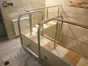 Лестница в бассейн с ограждением. Витебск 2017 2