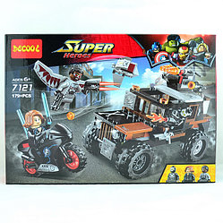 Конструктор Decool 7121 "Опасное ограбление" (аналог Lego Super Heroes 76050) 179 деталей