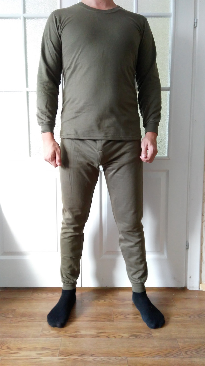 Термобелье DRY WARM (до -40) (штаны, майка) оливковый цвет, р 44-60, рост 170-180 - фото 2 - id-p49748520
