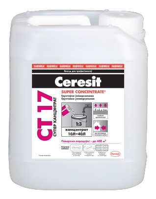 Грунт Ceresit CT17 Супер Концентрат 1:3 5 л. (5 кг.)