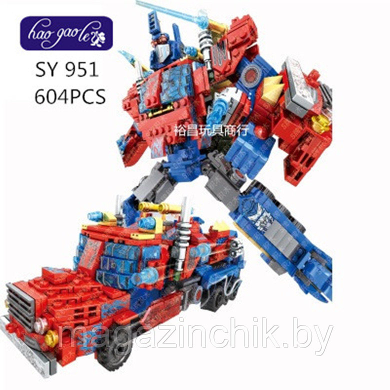 Конструктор SY Transformers 2 в 1 Оптимус Прайм, 604 дет., аналог Лего трансформеры (LEGO Transformers) - фото 2 - id-p66973825