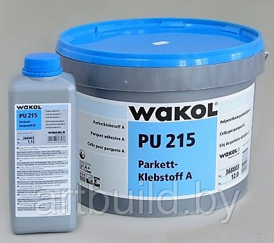 Двухкомпонентный паркетный клей WAKOL PU 220 (13.2 кг.), фото 2