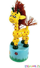 Детская игрушка танцующий жираф с гривой. Арт. 76442