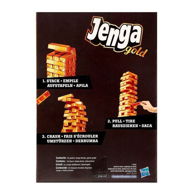 Настольная игра Дженга Голд/Jenga Gold Hasbro B7430 - фото 2 - id-p67002676