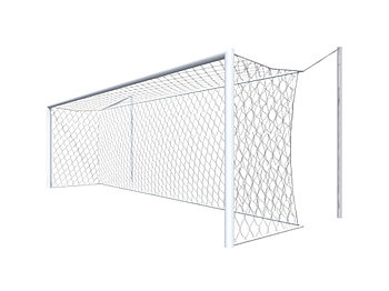 Ворота футбольные стационарные 7,32 х 2,44 под свободно подвешиваемую сетку, алюминиевые