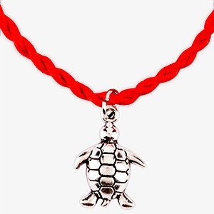Красная Нить «Черепаха», браслет с подвеской №17 - фото 1 - id-p67022947