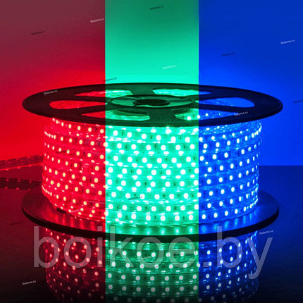 Светодиодная лента закрытая SMD 5050 RGB (14,4W, 60LED/м, 220V, IP68), фото 2